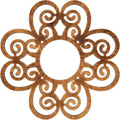26x22OD x 8 7/8x22ID x 3/4x22P PVC Pierced Ceiling Medallion O7200