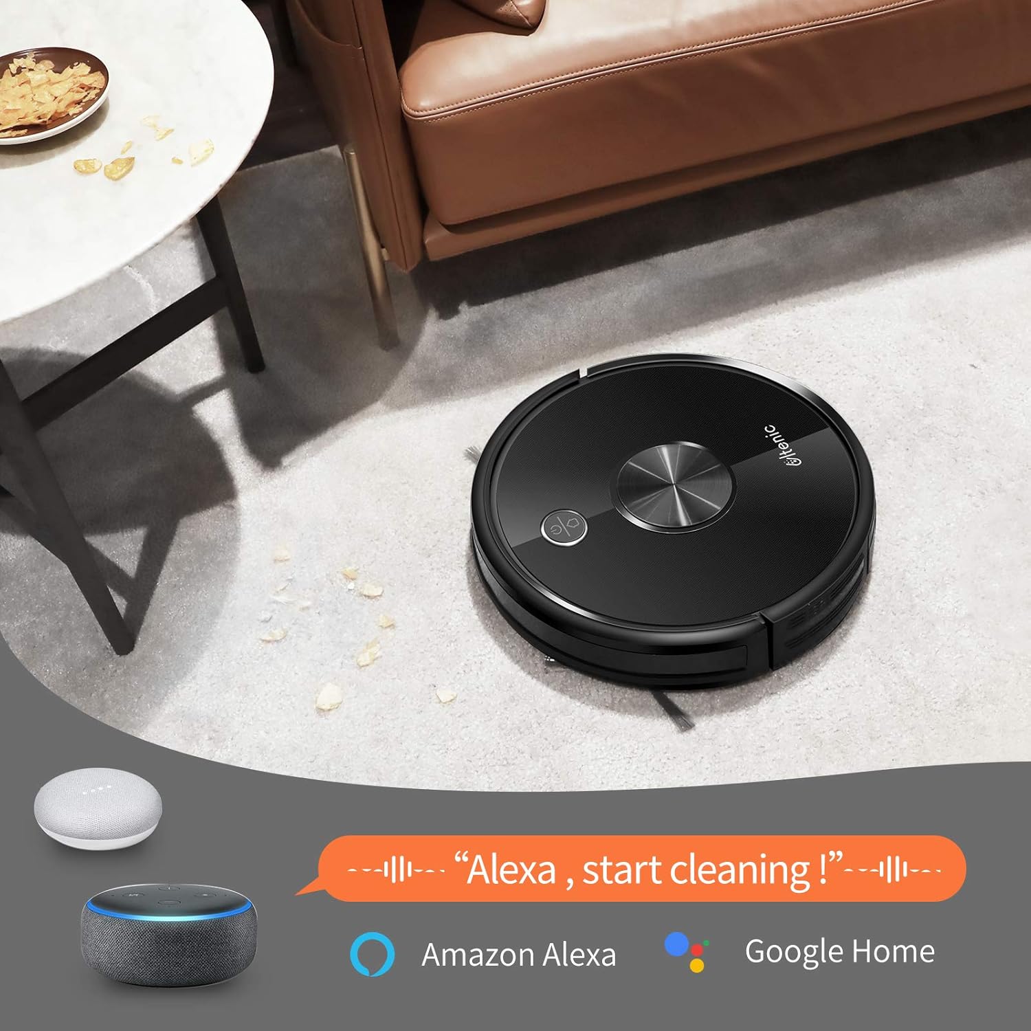 Robot Vacuum Cleaner and Mop, 3000Pa Suction, 150Mins Runtime M234706