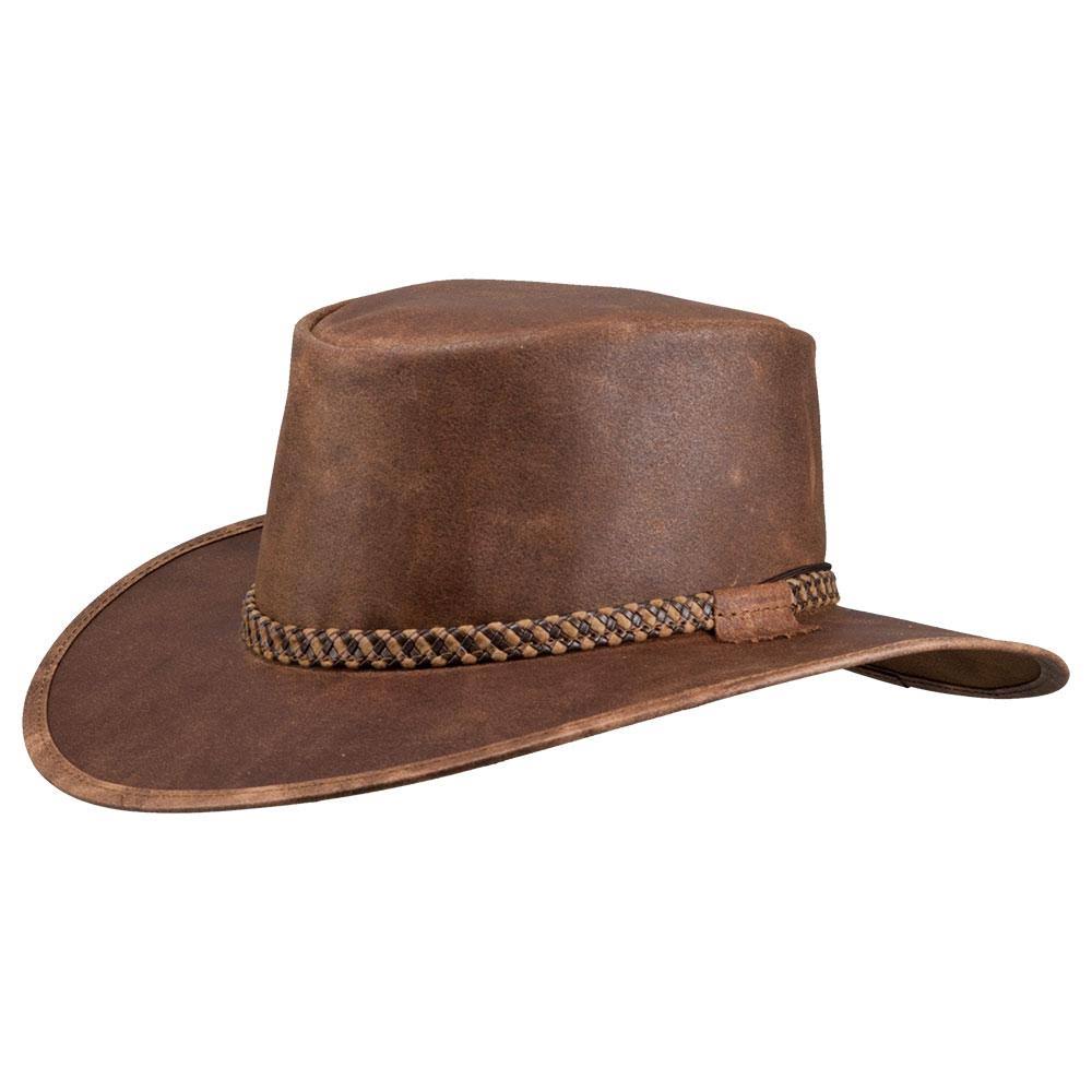 Brown Leather Bomber Hat B381080