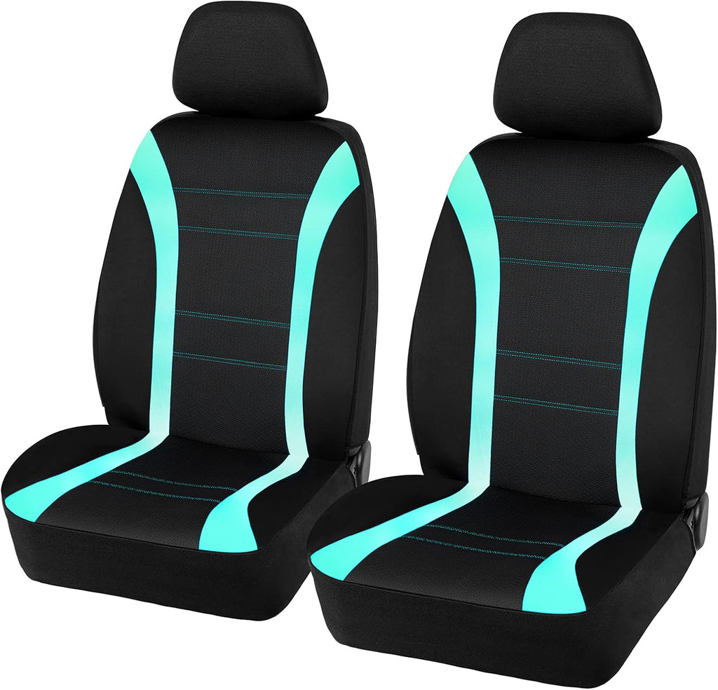 Waterproof Car Seat Cover Low Back Neoprene Fabric Gradient Mint Green K170233