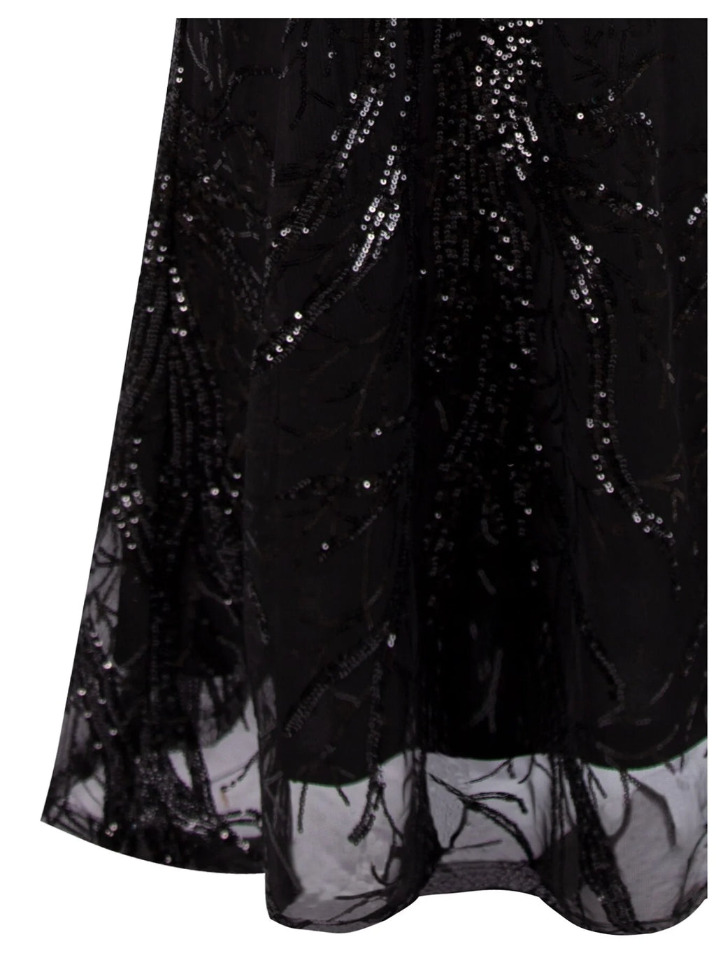 Black Sequin Mermaid Formal Dress C253