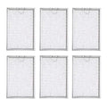 6-Pack Aluminum Replacement Filters V937872