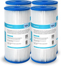 50 Micron Pleated Water Filter 10x4.5 Sediment Replacement Cartridge (4 Pack) H946285