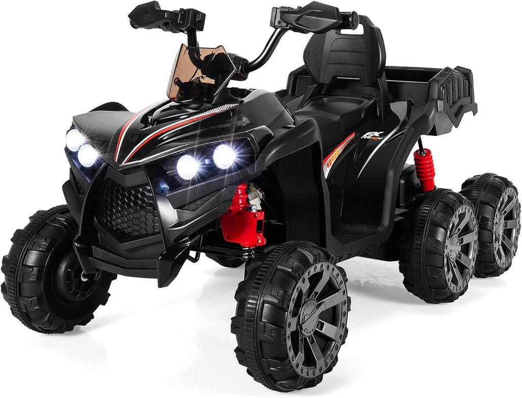 12V Battery Powered 6 Wheels Electric Ride on ATV (Black) X157