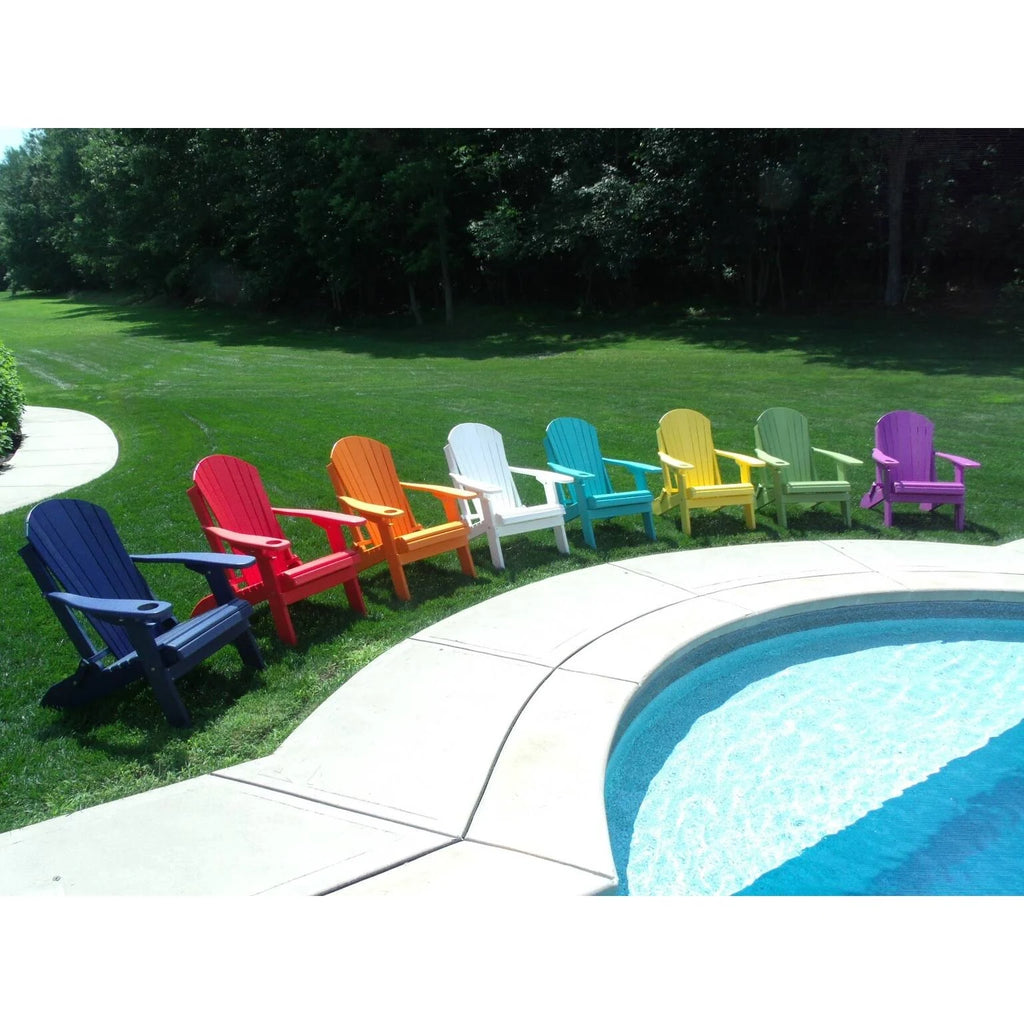 White Folding Adirondack Chair P9510