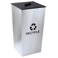 34 Gallon Stainless Steel Recyclables Receptacle P51321