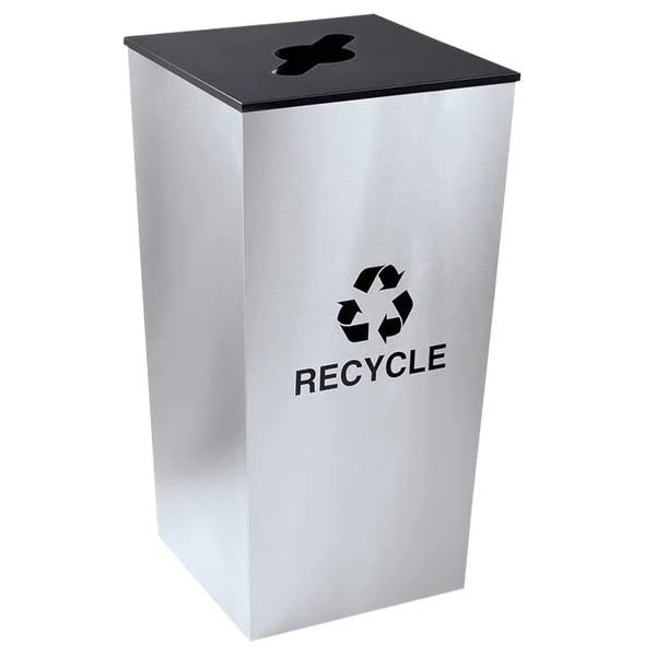 34 Gallon Stainless Steel Recyclables Receptacle P51321