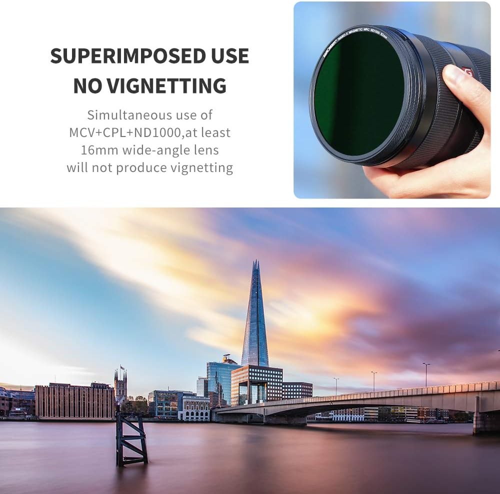 82mm Magnetic Lens Filter Kit MCUV CPL Neutral Density ND1000 Multi-Coated Optical Glass Z545