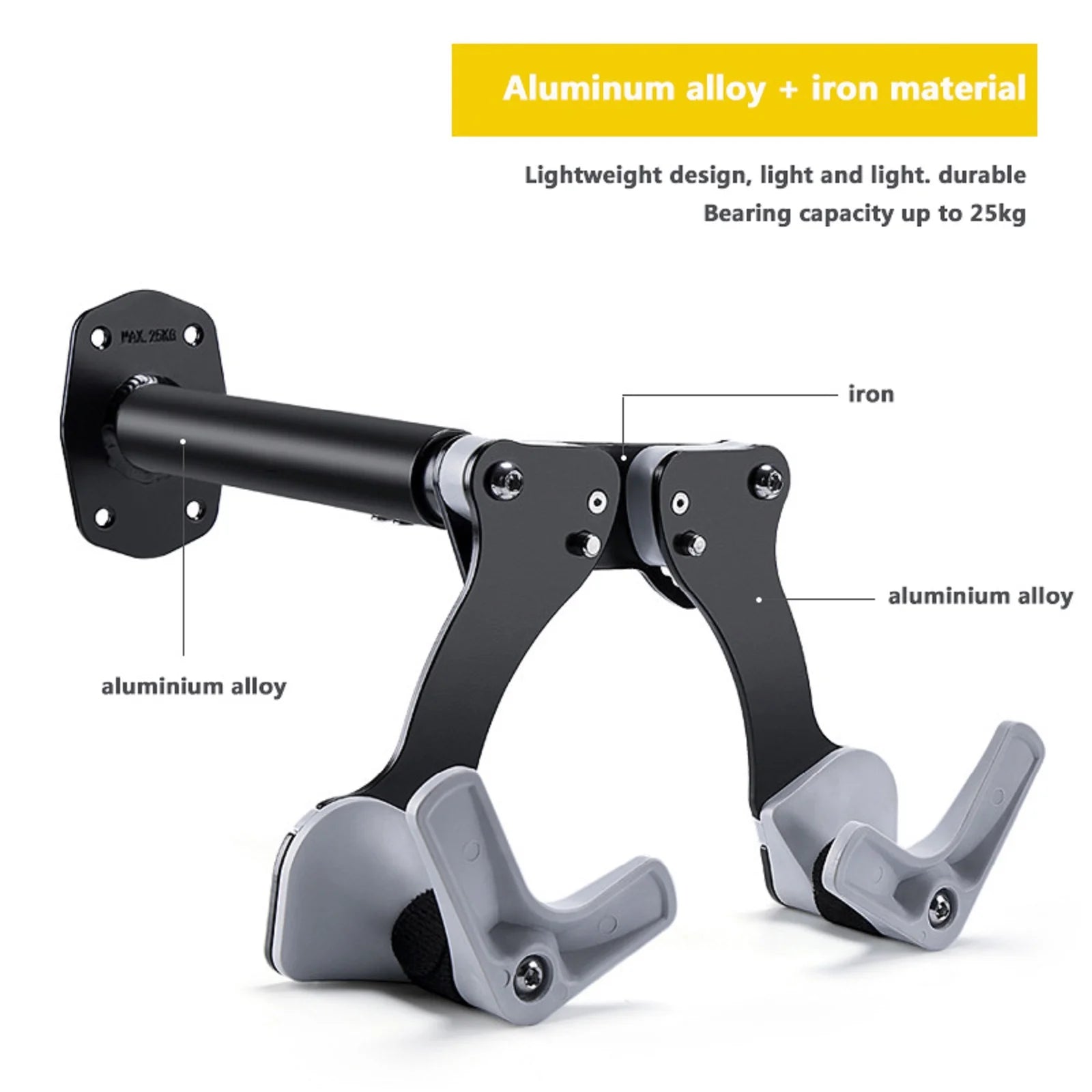 Bike Wall-Mounted Vertical Garage Storage Horizontal Adjustable Hook O109