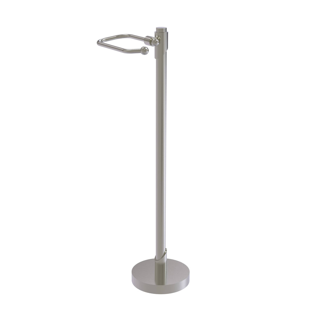 Satin Nickel Free Standing Toilet Tissue Holder B11727