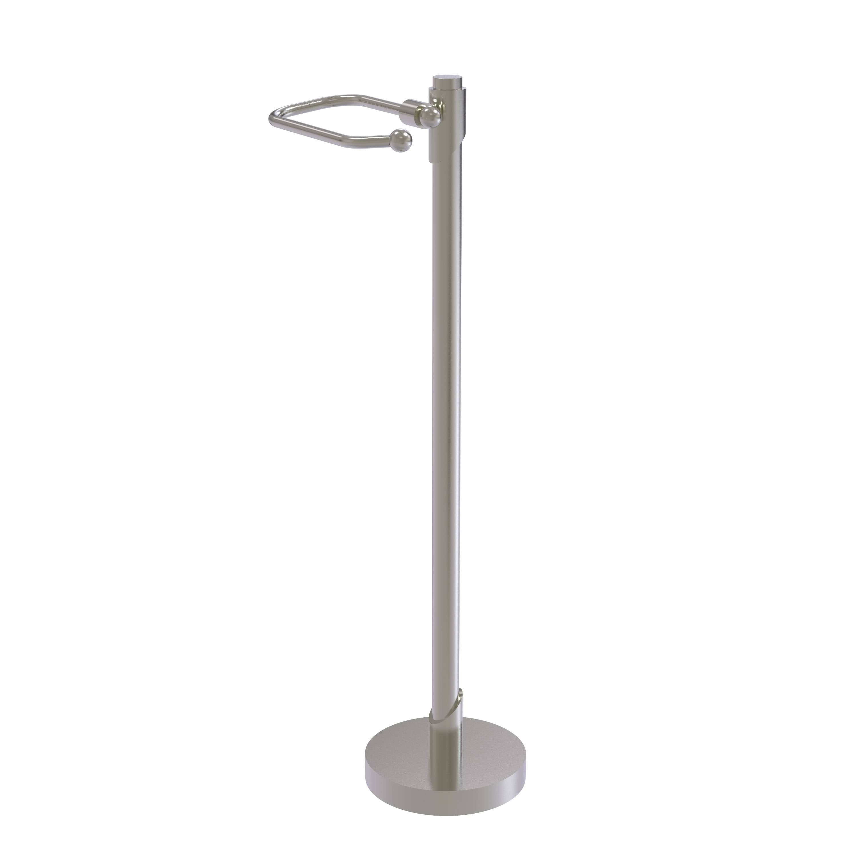 Satin Nickel Free Standing Toilet Tissue Holder B11727