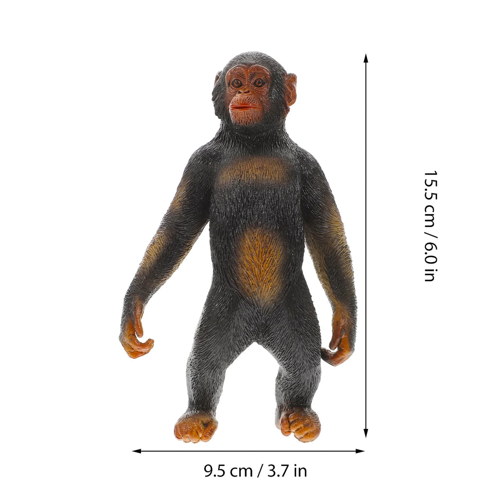 Chimpanzee Animal Statue Desktop Decor Mini Gorilla Decoration T687668
