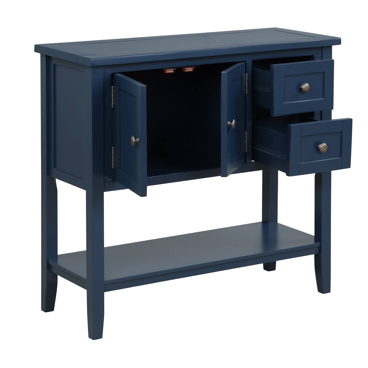 White Console Table with 2 Drawers O18078