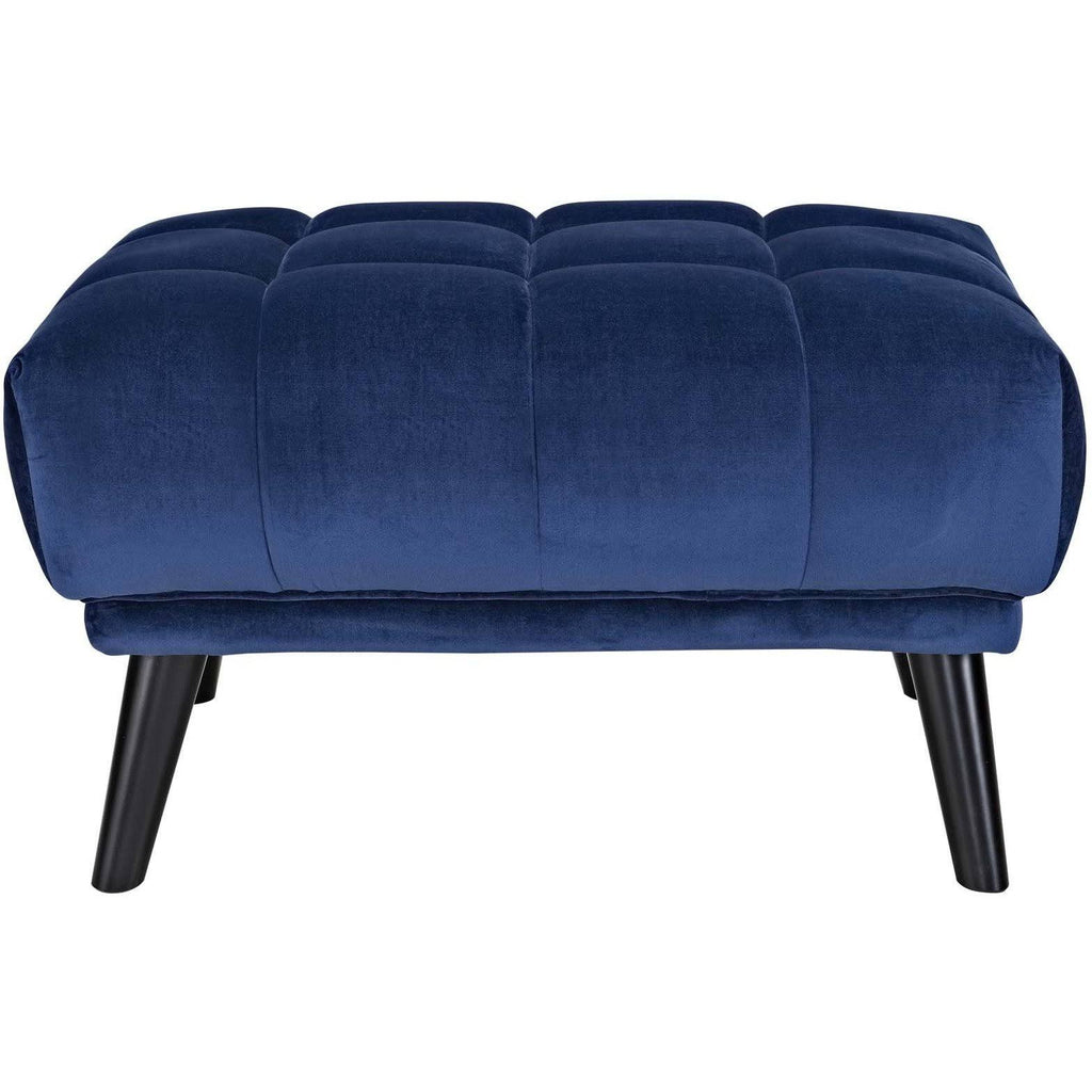 Gray Velvet Ottoman V641