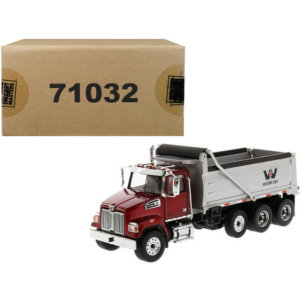 Metallic Red 1/50 Diecast Dump Truck Model Z7171