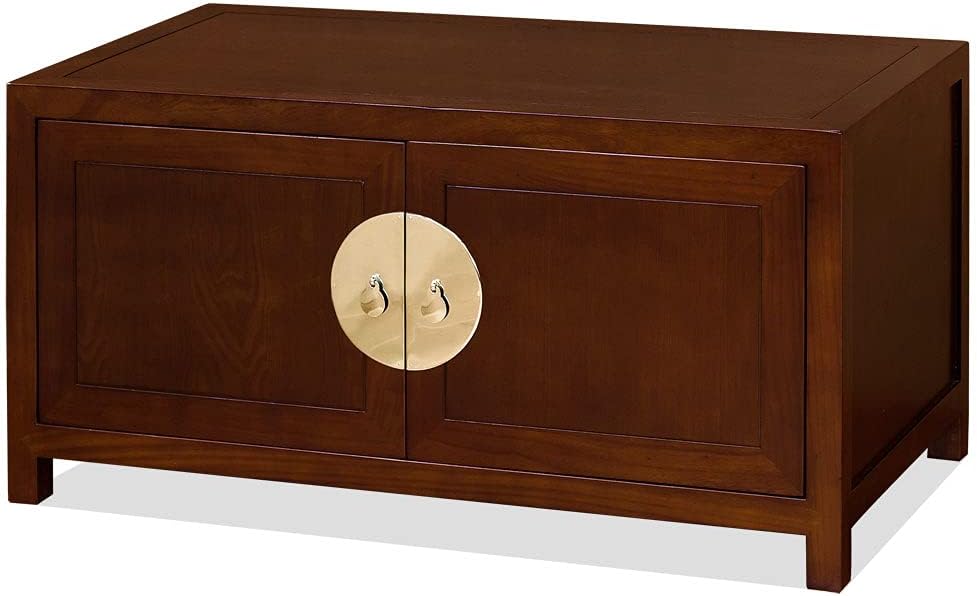 Mahogany Finish Chinese Kang Cabinet V145