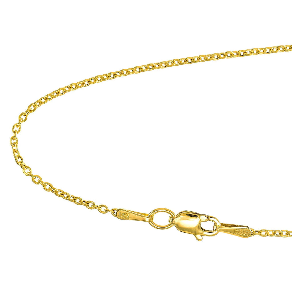 14k Yellow Gold Chain Necklace 20" U137