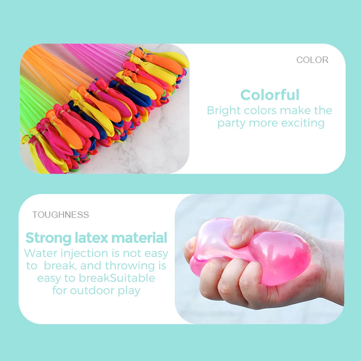 1200Pcs Multicolor Self Sealing Water Balloons X459222