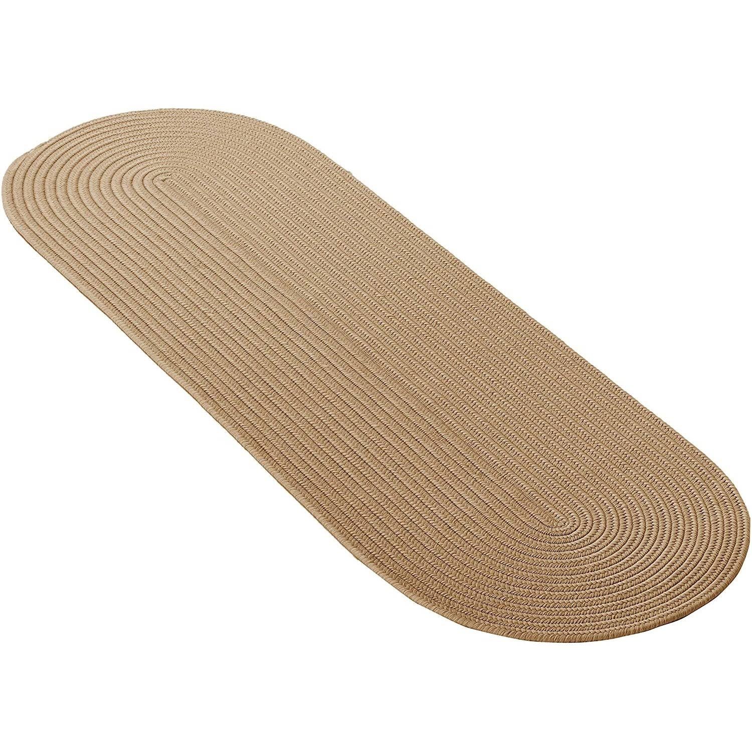 Cuban Sand 3' Round Braided Rug X25558