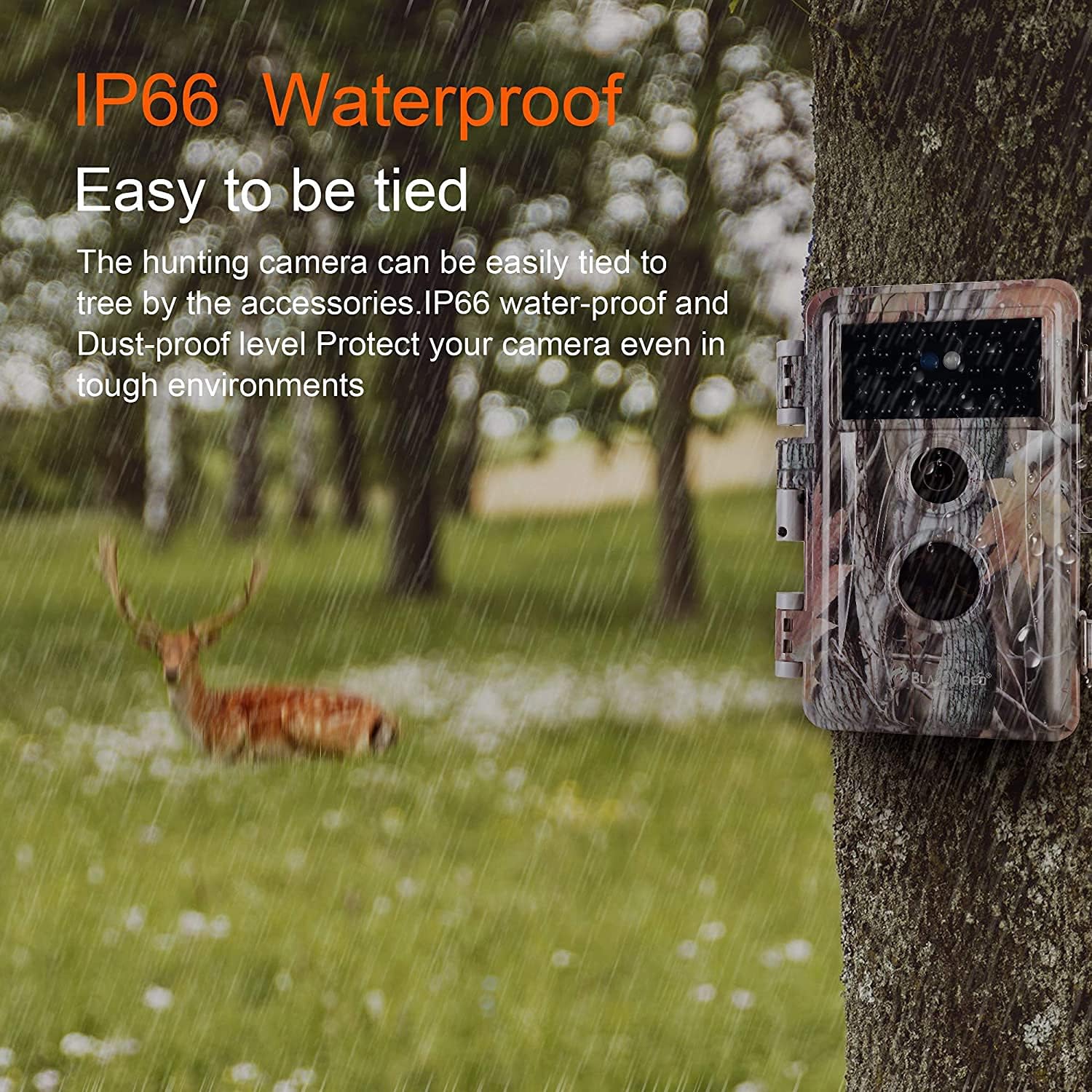 2-Pack Night Vision Trail Cameras 24MP 1296P H.264 MP4 Video No Glow IP66 Waterproof Motion Activated C7620